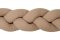 BABYMATEX Nestchen für Babybett Musselin geflochtenes Zopf - braun 200 cm