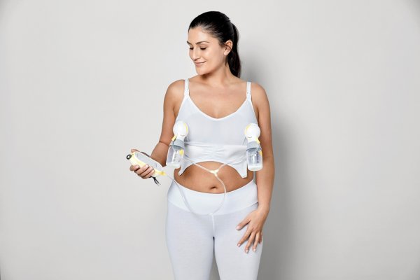 MEDELA 3-in-1-BH zum Stillen und Abpumpen, weiß XXL