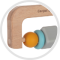 CANPOL BABIES Wooden/silicone teether