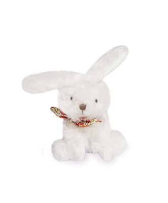 Doudou Pluszowy króliczek z chustką 12 cm