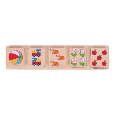 Bigjigs Toys Vstavljanka puzzle štetje