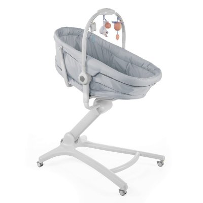 CHICCO Baby Kram 4 i 1 spjälsäng/säng/stol - Grå Re_Lux