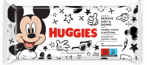 4x HUGGIES® Ubrousky vlhčené Mickey Mouse 56 ks