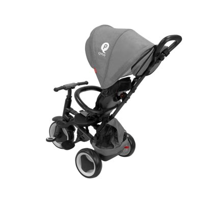QPLAY Rowerek trójkołowy Rito eva plus Grey, wiek 10-72 miesiące