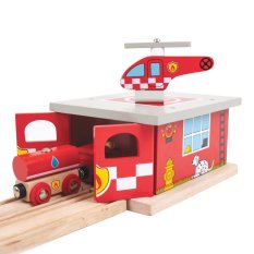 Bigjigs Rail Depo Straż Pożarna