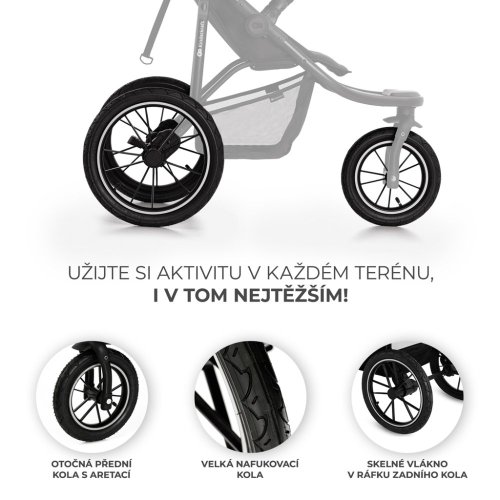 KINDERKRAFT Športni voziček Helsi2 Grey