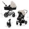 KINDERKRAFT Kombikinderwagen Moov 2 3in1 Moonlight Grey - Schaumstoffräder