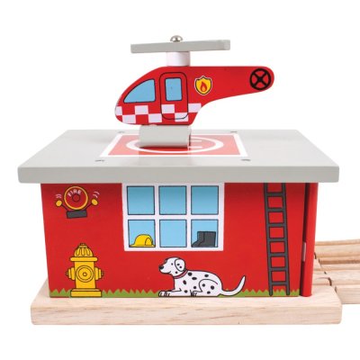Bigjigs Rail Depo Straż Pożarna