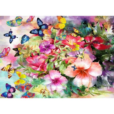 Brain Tree Puzzle Blumen und Schmetterlinge 500 Teile