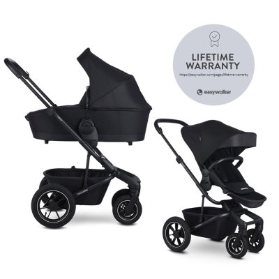 EASYWALKER Kombi-Kinderwagen Harvey⁵ 2in1 Midnight Black LITE AIR