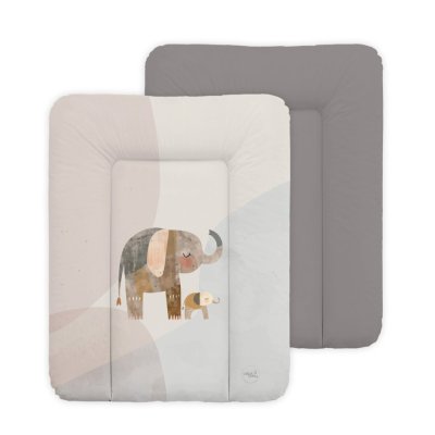 CEBA BABY Weiche Wickelauflage (50x70) Basic Elephant Family