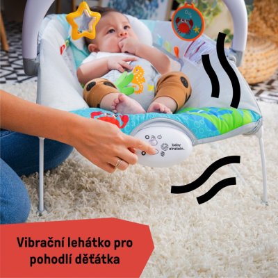 BABY EINSTEIN Musikwippe mit Vibration und Lichtern Kick to It Neptune bis 9 kg