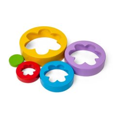 Bigjigs Toys Skladacia kvetinová veža