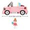 Sluban Girls Dream Mini Handcraft M38-B1086 Qmini Cabriolet rose