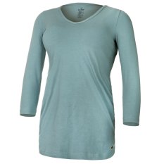 Damen T-Shirt gerafft dünn 3/4 Ärmel Outlast® - dunkle Flechte