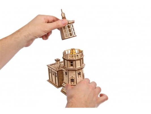 Puzzle 3D en bois mécanique Ugears Phare de Split Rock