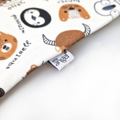 Maglietta smyk DR TISK Outlast® - animali colorati bianchi