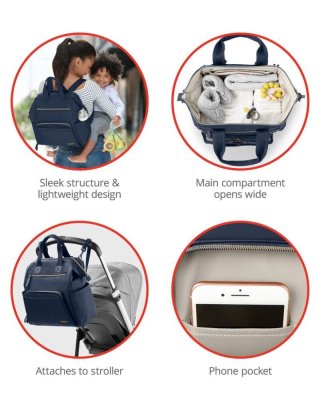 SKIP HOP Wickeltasche/Rucksack Mainframe Midnight Navy