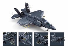 Sluban Model Bricks M38-B1361 Jagdflugzeug F-35BS im Maßstab 1:44