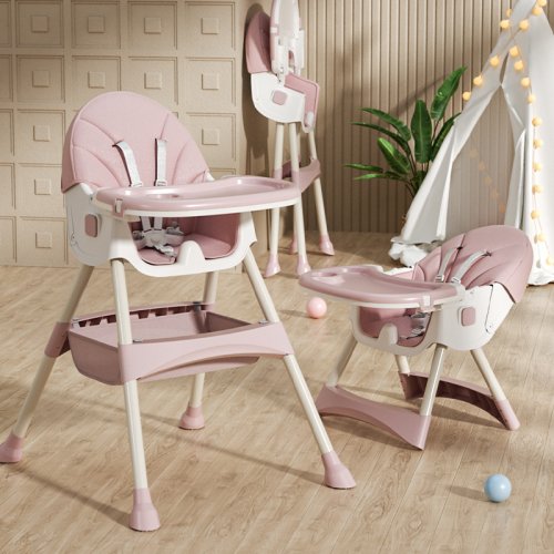 Dětská jídelní židlička 2v1 - Růžová
