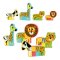 Vilac Dřevěné puzzle Veselé safari