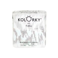 KOLORKY DAY Pelenkák eldobható eco, tollas L (8-13 kg) 19 db