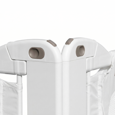 Ograja za posteljo Monkey Mum® Premium - 120 cm - svetlo siva - razprodaja