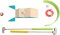 small foot Minigolfe conjunto Active