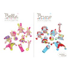 Bigjigs Baby Motorisk boll i textil - Kanin Bella