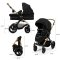 KINDERKRAFT Kombikinderwagen 3-in-1 Moov 2 XL Air Black