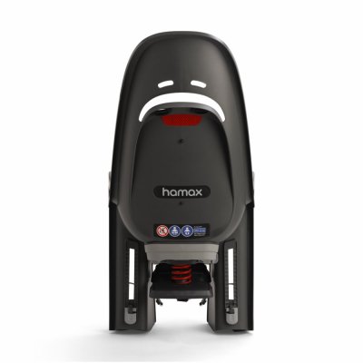 HAMAX Fotelik rowerowy Zenith Relax - adapter na bagażnik Grey/Red
