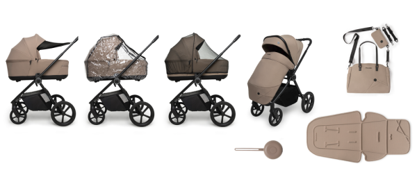MUUVO Kombikinderwagen Muuvo One 2v1 Negro