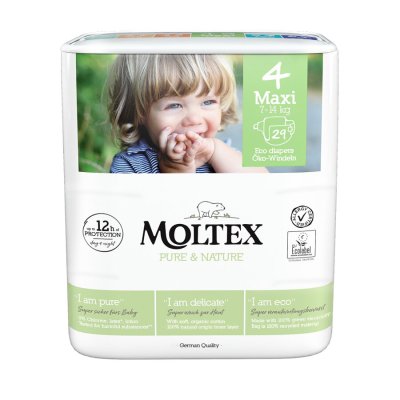 MOLTEX Pure&Nature Pieluszki jednorazowe 4 Maxi (7-14 kg) 29 szt.