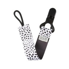 LOVI Wstążka do smoczka z klipsem Salt & Pepper