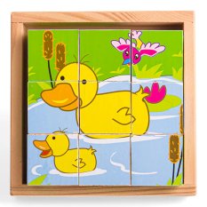 Bigjigs Toys Bildwürfel Tiere 9 Würfel