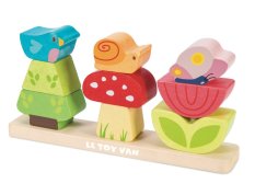 Le Toy Van Petilou Stapelwürfel Fröhlicher Garten