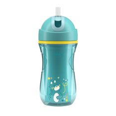 CHICCO Sport termo šalica sa slamkom teal, 14m+