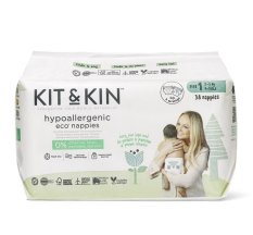 KIT & KIN Pañales desechables eco 1 (2-5 kg) 38uds