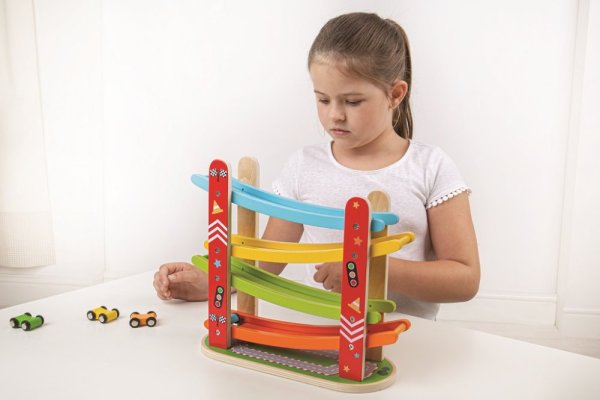Bigjigs Toys Drvena staza za auto utrke