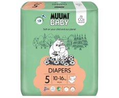 MUUMI Baby 5 Maxi+ 10-16 kg (44 szt.), pieluszki ekologiczne