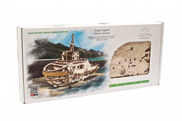 Ugears Drewniane Puzzle Mechaniczne 3D Holownik