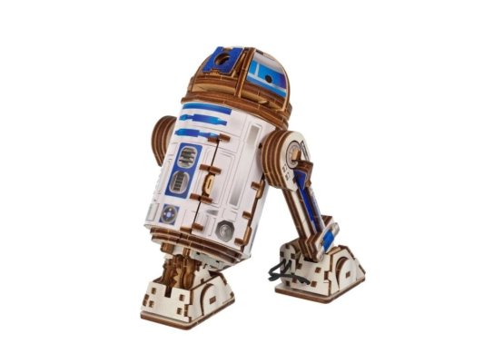 Ugears 3D puzzle mecánico de madera Star Wars R2-D2