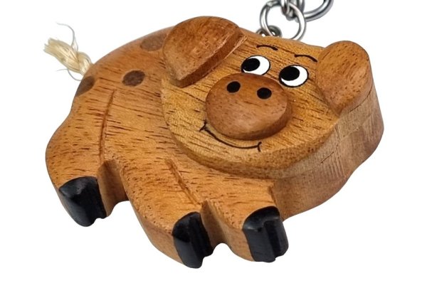 2Kids Toys Drewniany breloczek duży Świnka