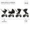 KINDERKRAFT Kombi-Kinderwagen Moov 2 Air 3in1 Pure Black
