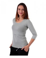 T-shirt d'allaitement Kateřina, manches 3/4, olive