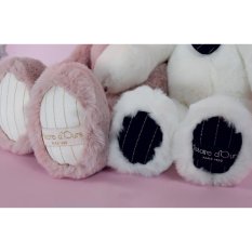 Doudou Histoire d'Ours Knuffelbeer met donkerblauwe vlinderdas 30 cm