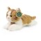 Rappa Plush Cat Lying Brown-White 20 cm ECO-FRIENDLY