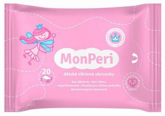 MONPERI Nedves törlőkendők 20 db