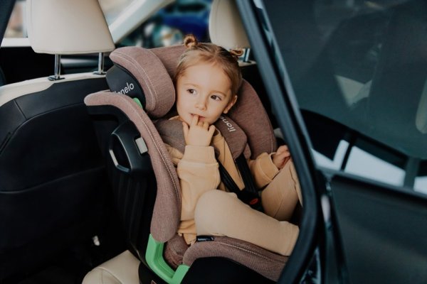 LIONELO Harmony i-Size Car Seat (40-150 cm) Grey Graphite Leather