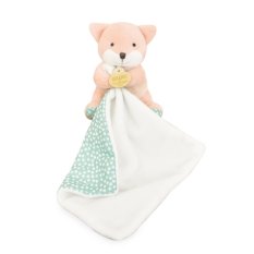 Doudou Peluche renard avec couverture 11 cm